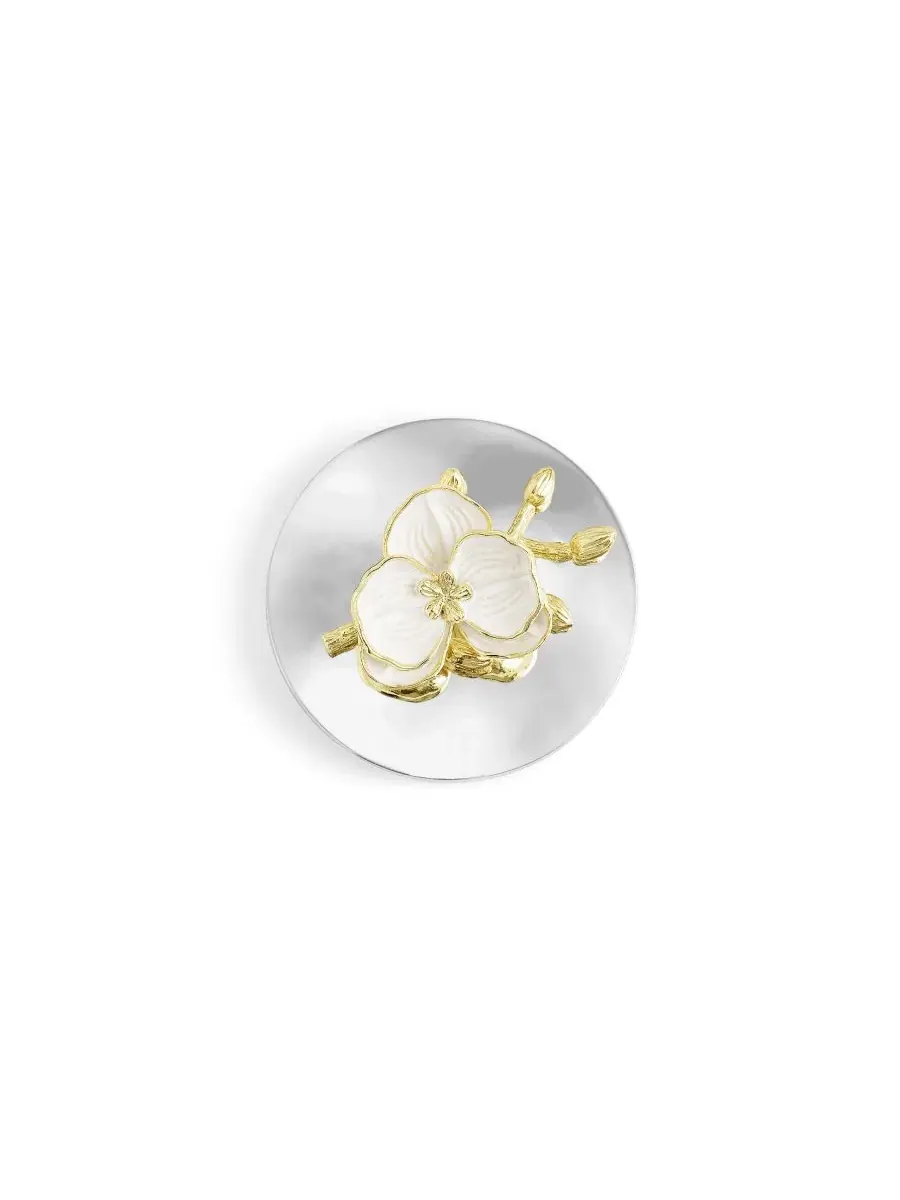 Ароматическая свеча Orchid Single Wick 13.5 oz. Michael Aram — изображение 6 из 7, белый