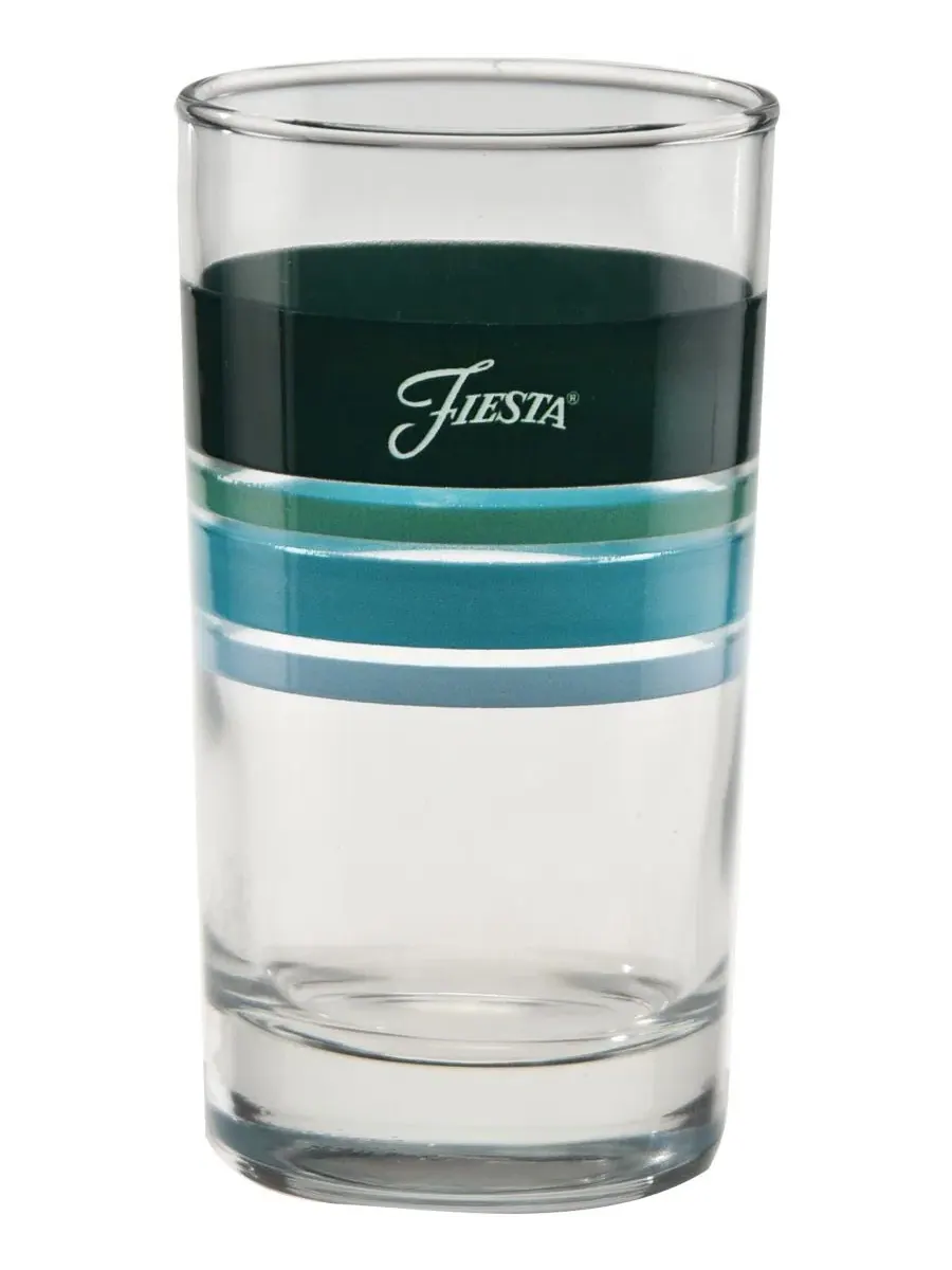 Набор из 4 стаканов для сока Fiesta, Aegean, 207 мл, Jade Meadow Turquoise Sky — изображение 2 из 3, мульти