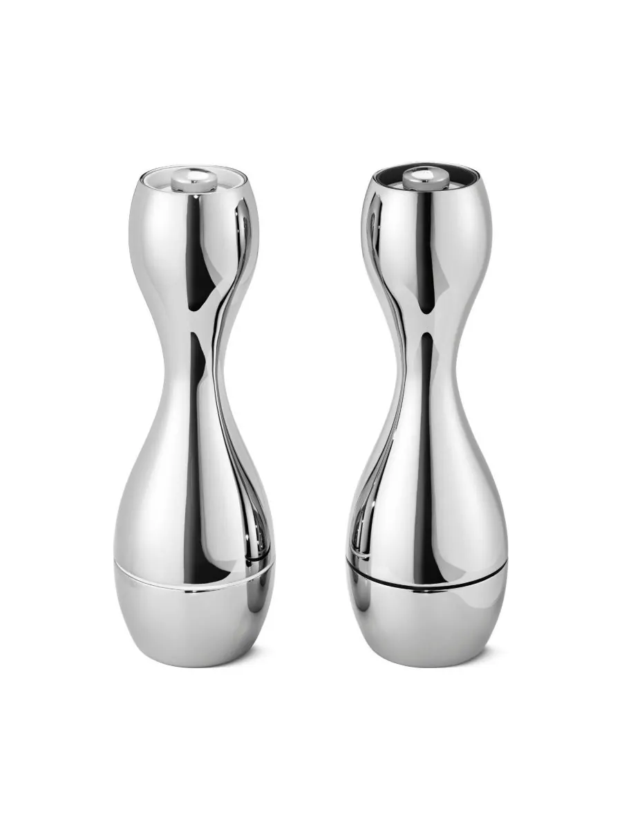 Набор мельниц для соли и перца «Кобра» Georg Jensen — изображение 1 из 1, серебряный