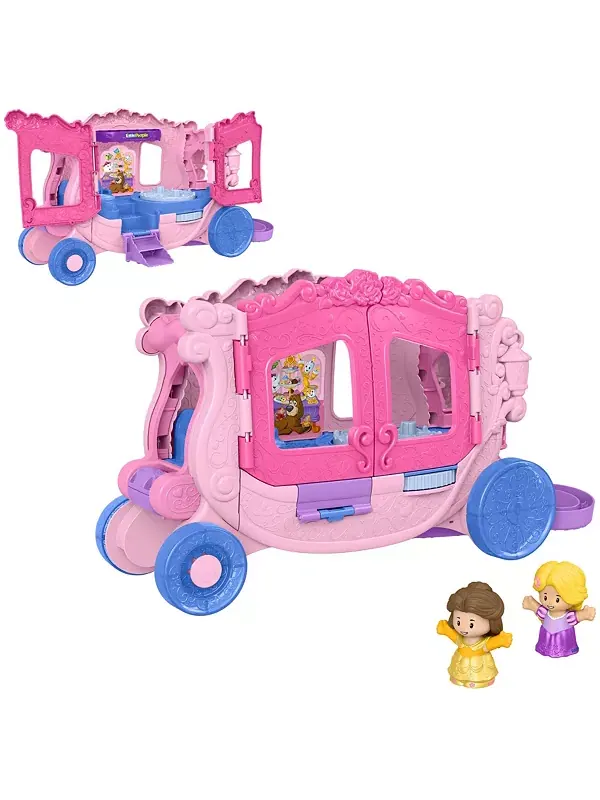 Музыкальная карета Disney Princess с двумя фигурками Little People — мульти