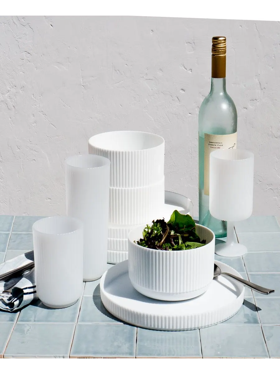 Набор из 6 больших стаканов Mesa Abode Homewares — изображение 4 из 4, белый