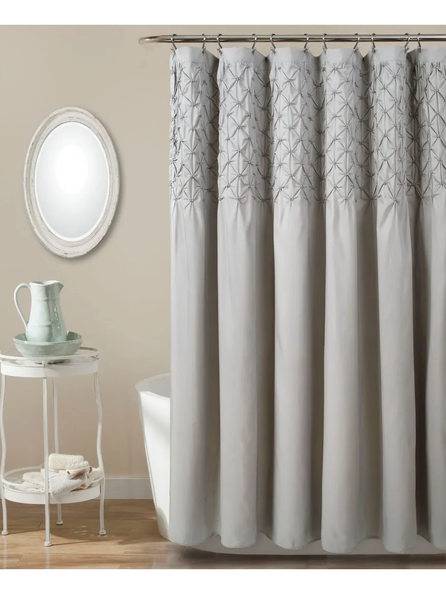 Шторка для душа Bayview, 72" x 72" Lush Décor — изображение 1 из 7, серый