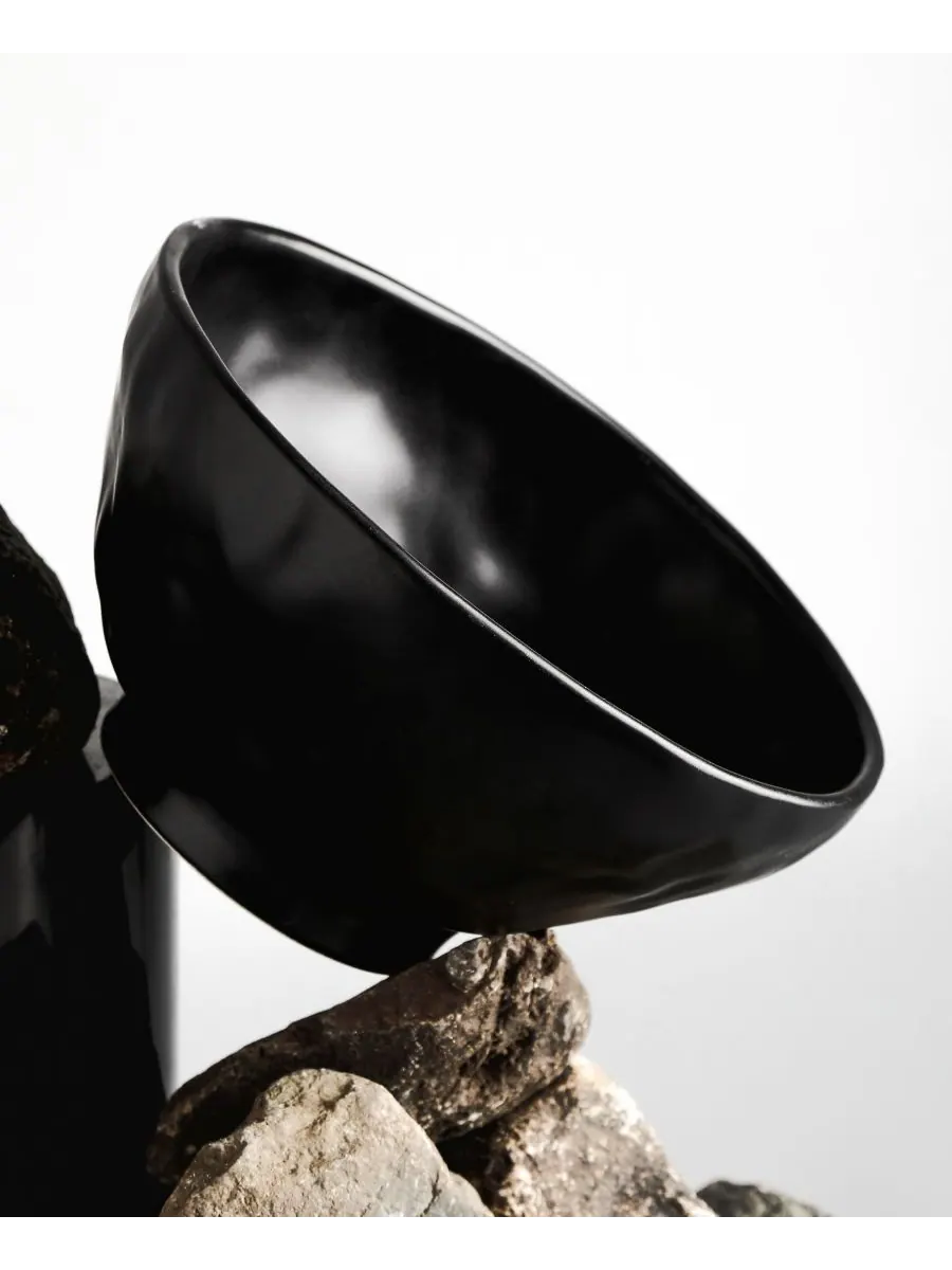 Набор посуды NENDO из 32 предметов, на 8 персон Stone by Mercer Project — изображение 6 из 7, черный