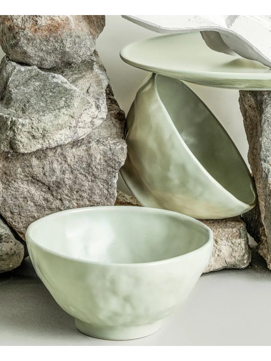 Набор посуды NENDO из 32 предметов, на 8 персон Stone by Mercer Project — изображение 3 из 7, серый