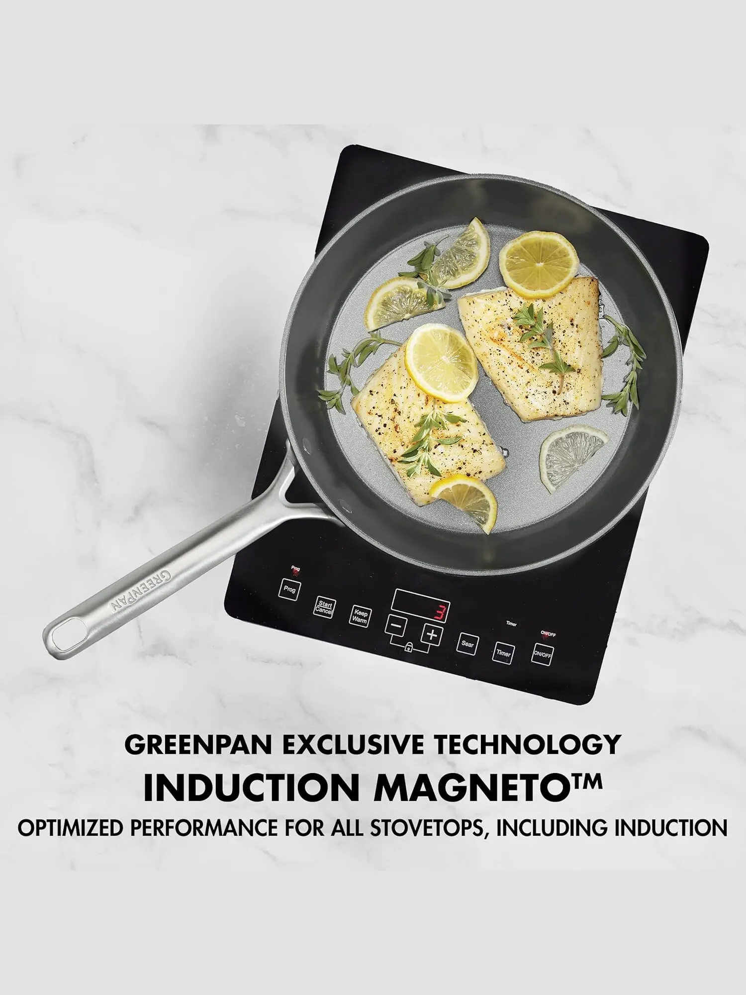 Набор посуды GreenPan GP5 Hard Anodized, 15 предметов — изображение 7 из 11, серый