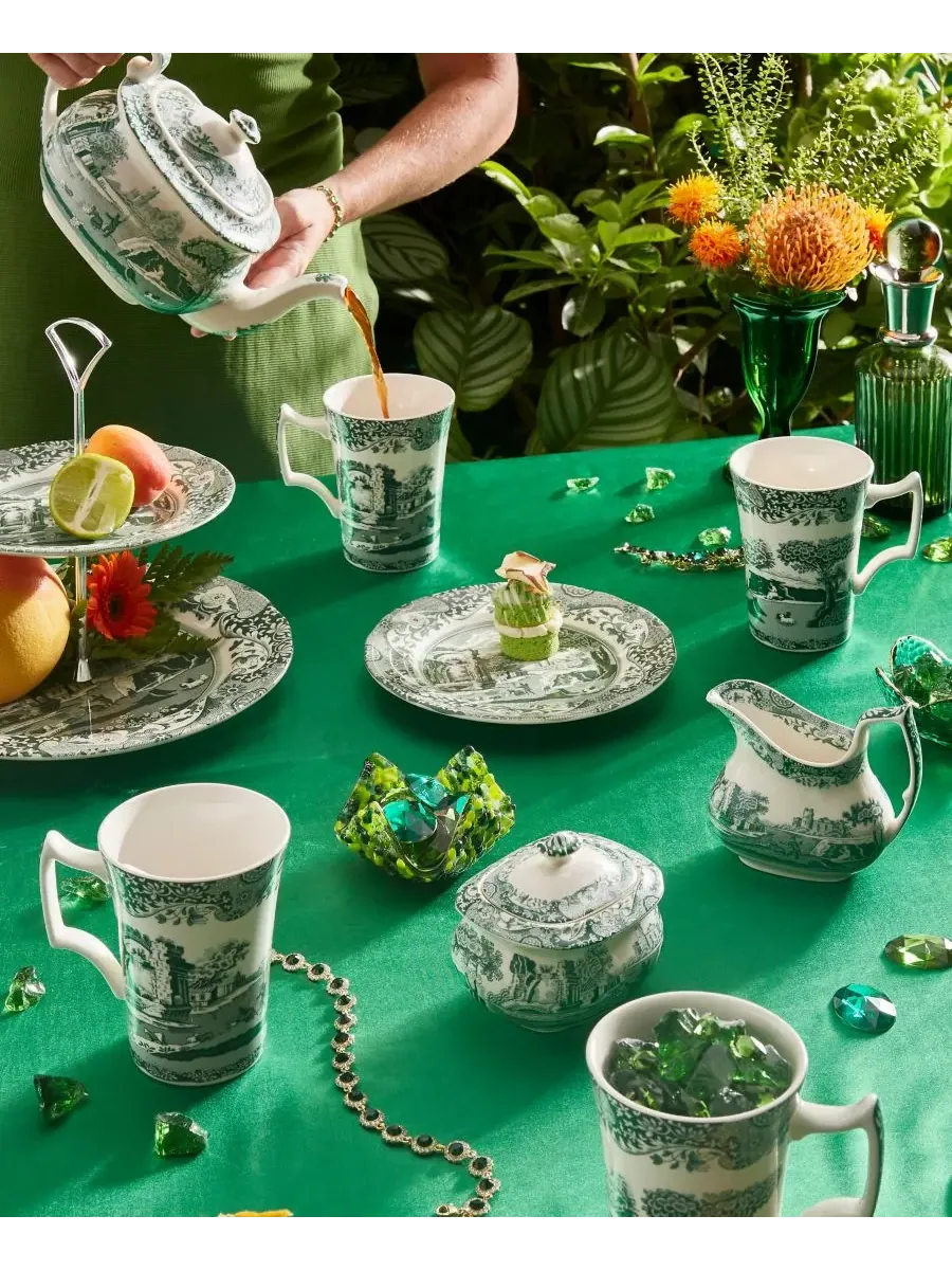 Набор из 4 кружек Heritage Green Italian Cottage Spode — изображение 3 из 9, зеленый