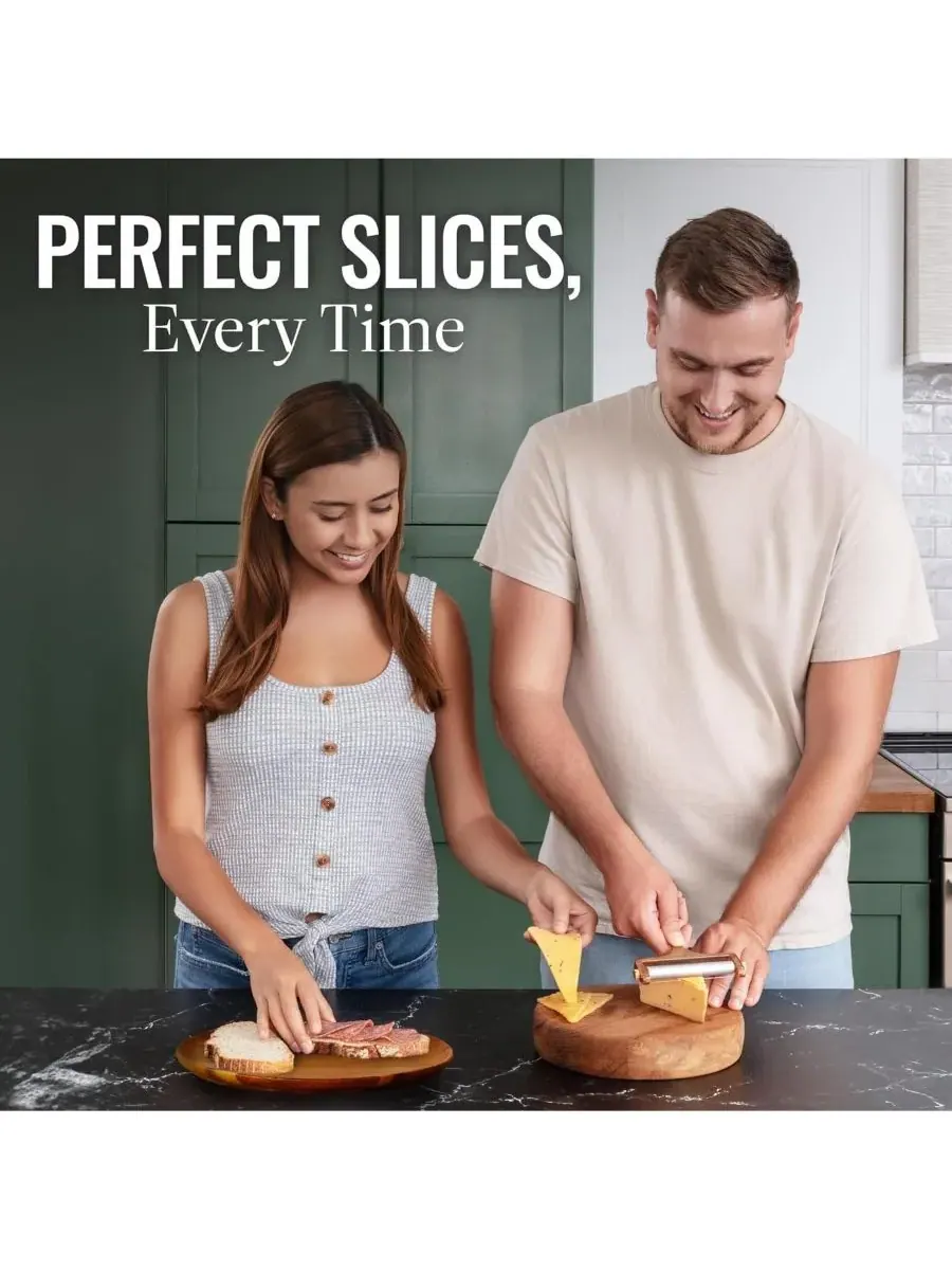 Прочная регулируемая сырорезка с 2 дополнительными проволочками Zulay Kitchen, медный — изображение 5 из 10, медь