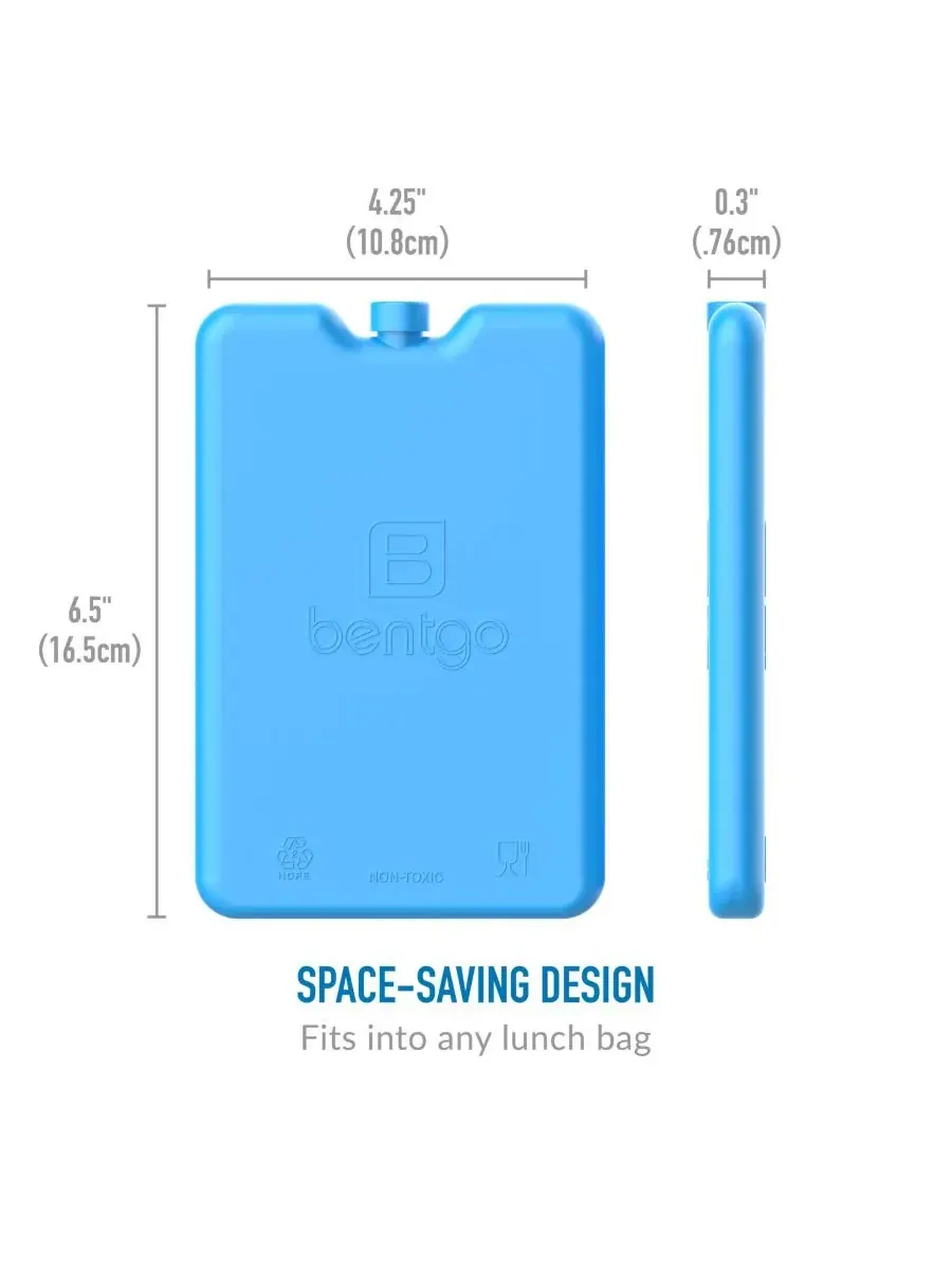 Набор из 4 охладителей для ланча со льдом Bentgo — изображение 4 из 5, синий