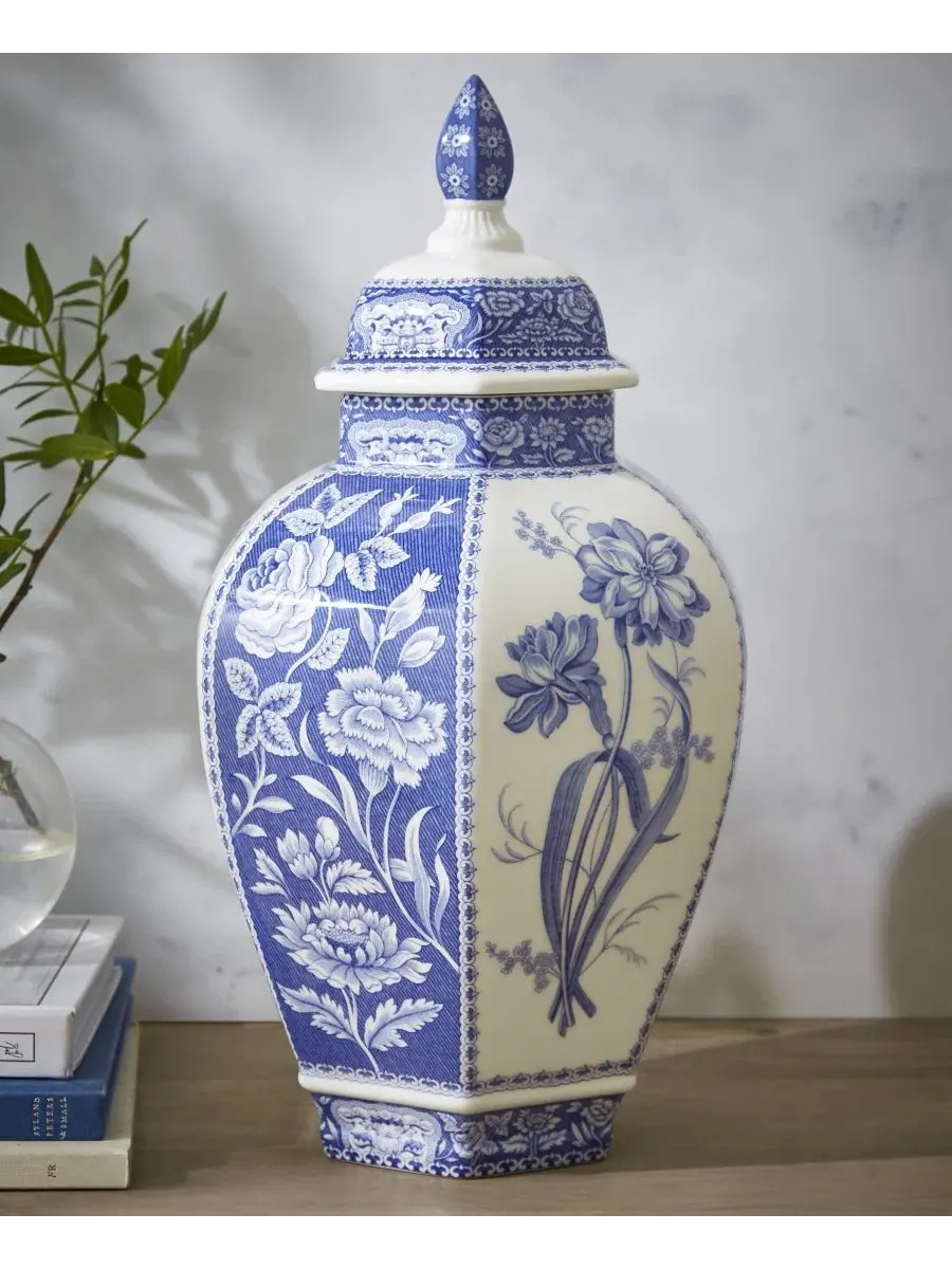 Кувшин Blue Italian Floral Ginger Jar Spode — изображение 2 из 5, синий