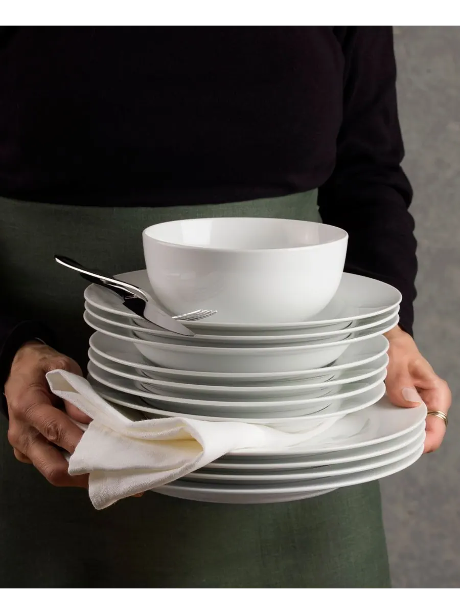 Классический набор посуды Essential Classic Rim, 16 предметов, на 4 персоны Euro Ceramica — изображение 6 из 6, белый