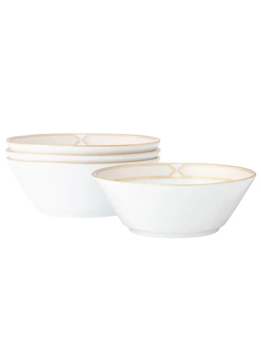 Набор из 4 фруктовых мисок Noritake Eternal Palace Gold 0,2 л — изображение 1 из 10, белый золотистый