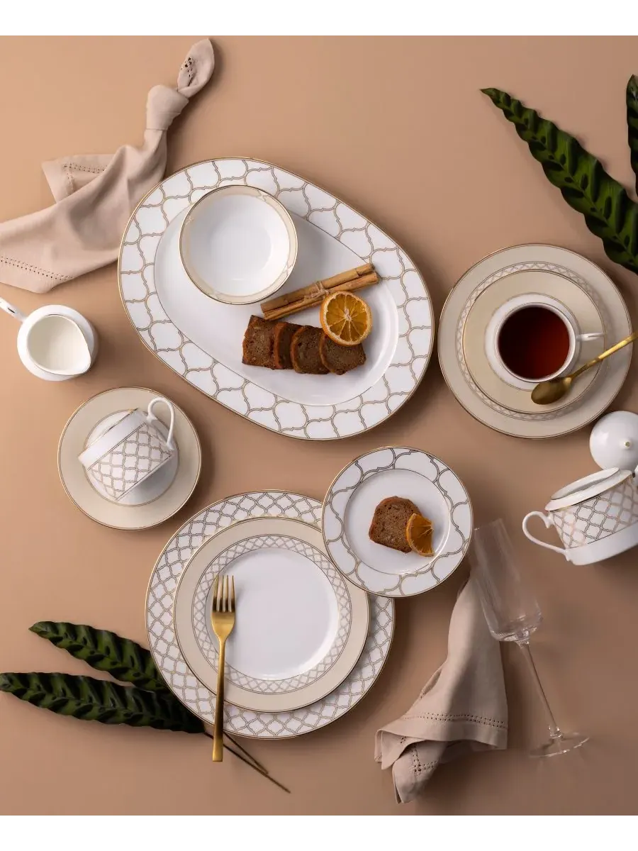 Набор из 4 фруктовых мисок Noritake Eternal Palace Gold 0,2 л — изображение 8 из 10, белый золотистый
