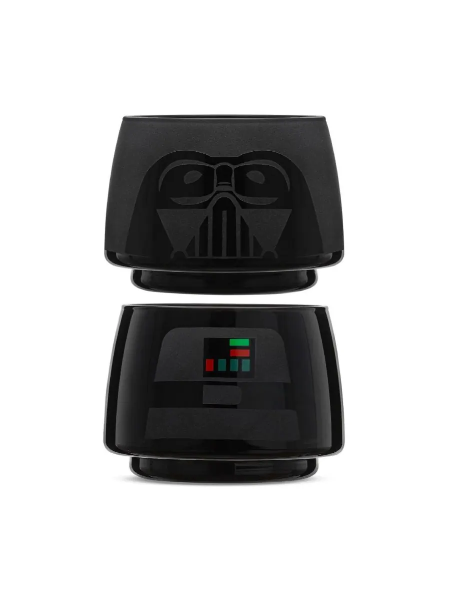 Набор из 8 стаканов Star Wars с изображением Дарта Вейдера, которые можно ставить друг на друга — изображение 2 из 5, черный