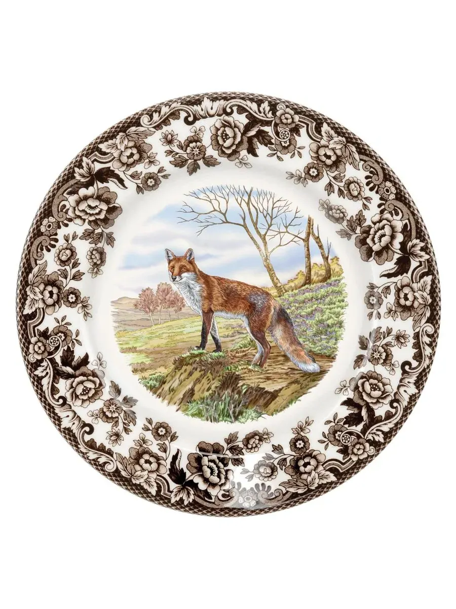 Салатная тарелка «Лесная рыжая лиса» Spode