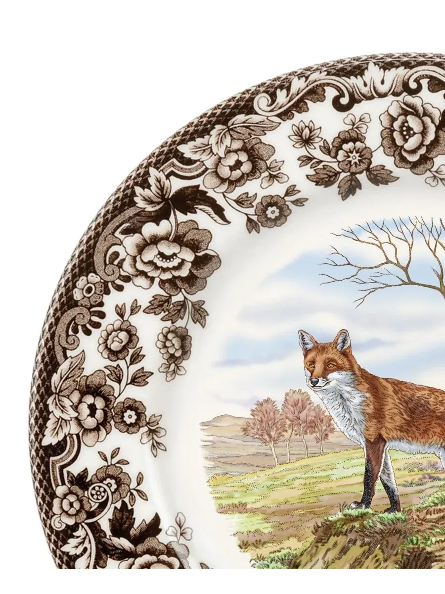 Салатная тарелка «Лесная рыжая лиса» Spode — изображение 3 из 5, коричневый