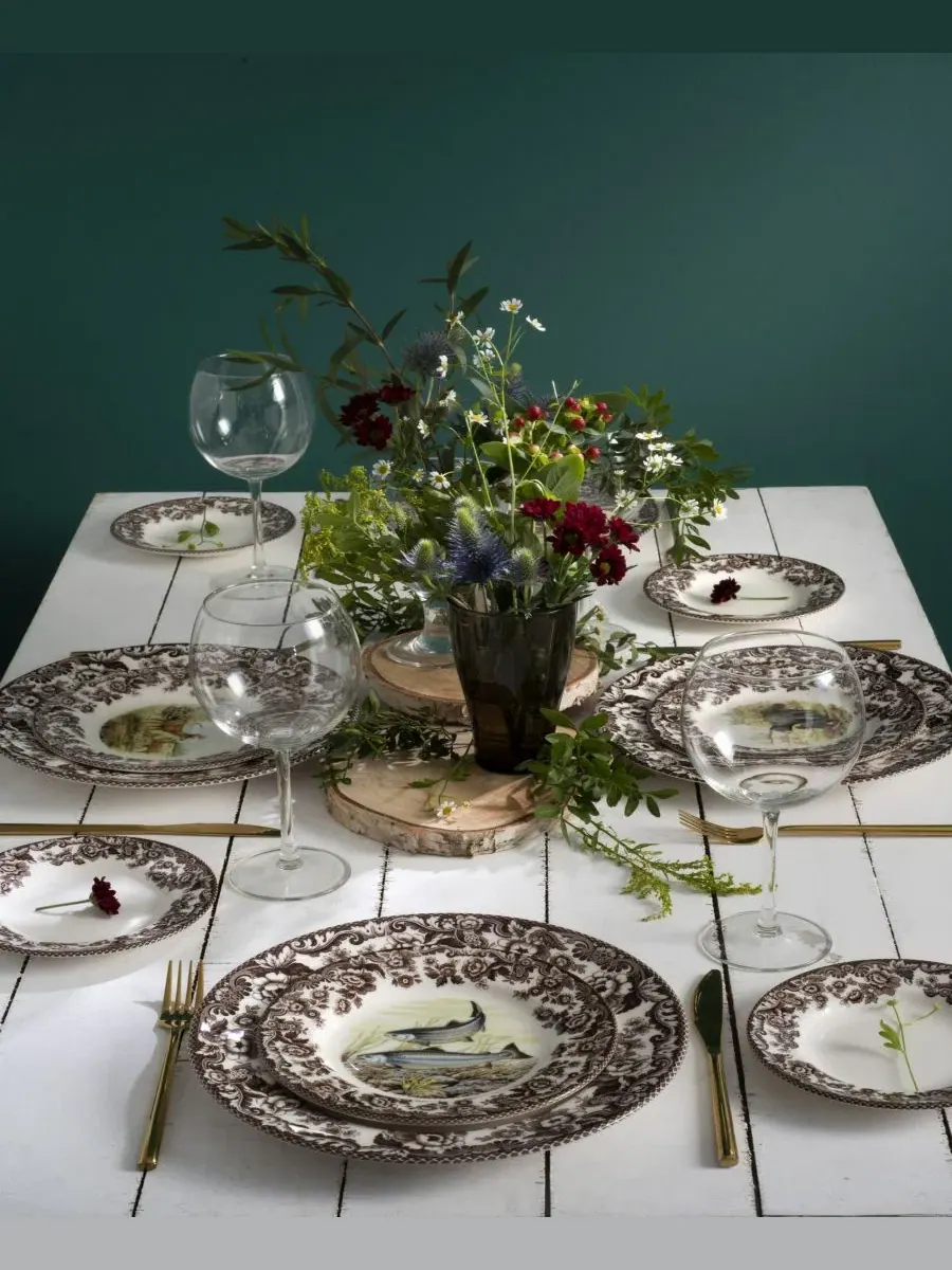 Салатная тарелка «Лесная рыжая лиса» Spode — изображение 4 из 5, коричневый