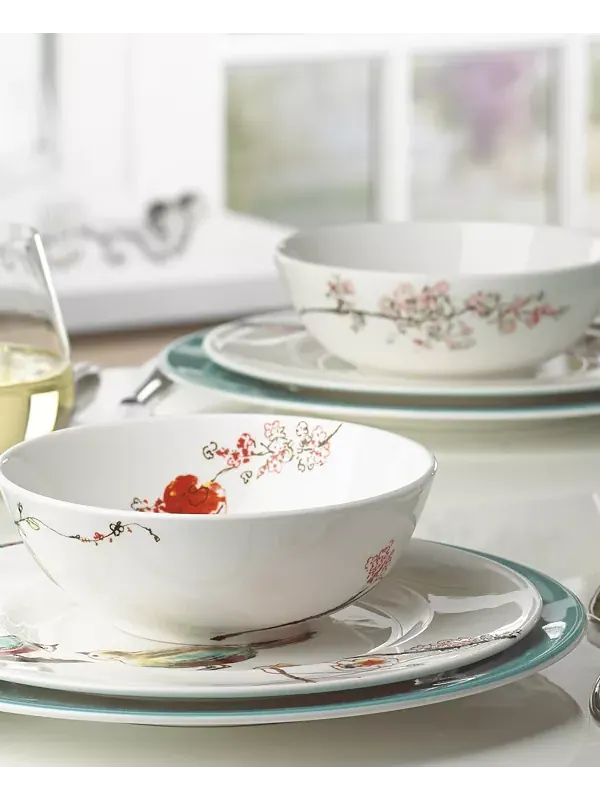 Набор столовых приборов Chirp из 12 предметов, сервиз на 4 персоны Lenox — изображение 2 из 4, белый