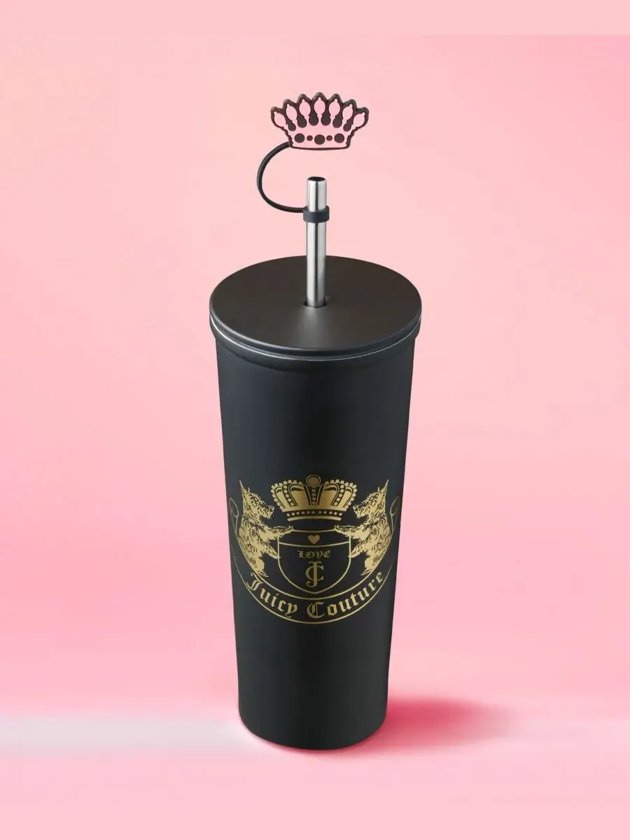 Набор из 6 стаканов из нержавеющей стали Juicy Couture — изображение 3 из 8, черный