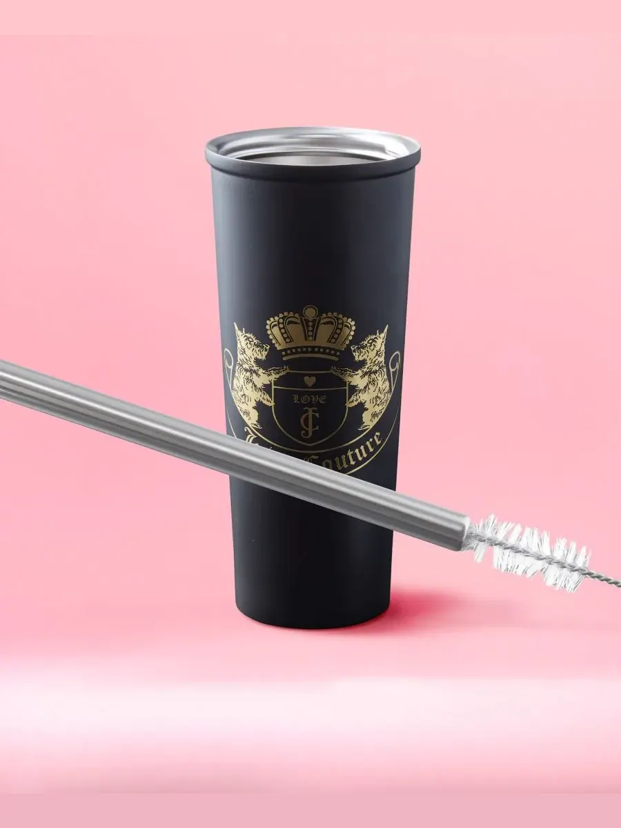 Набор из 6 стаканов из нержавеющей стали Juicy Couture — изображение 6 из 8, черный