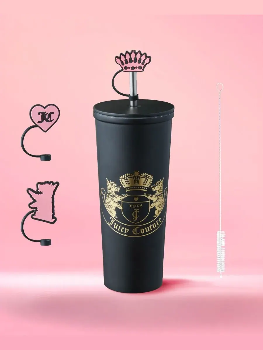 Набор из 6 стаканов из нержавеющей стали Juicy Couture — изображение 8 из 8, черный