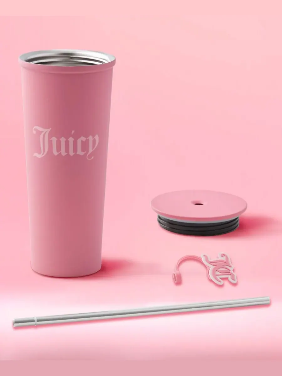 Набор из 6 стаканов из нержавеющей стали Juicy Couture — изображение 5 из 8, розовый