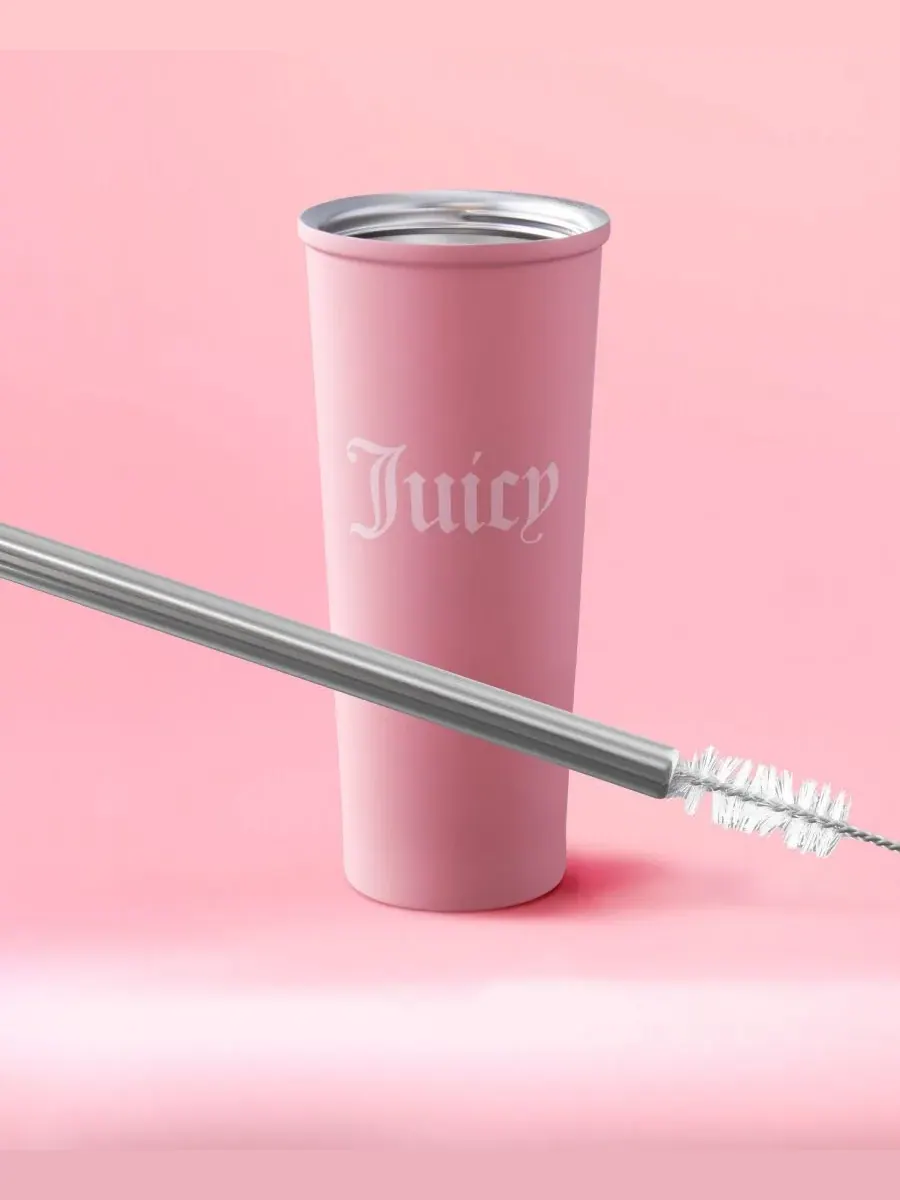 Набор из 6 стаканов из нержавеющей стали Juicy Couture — изображение 6 из 8, розовый