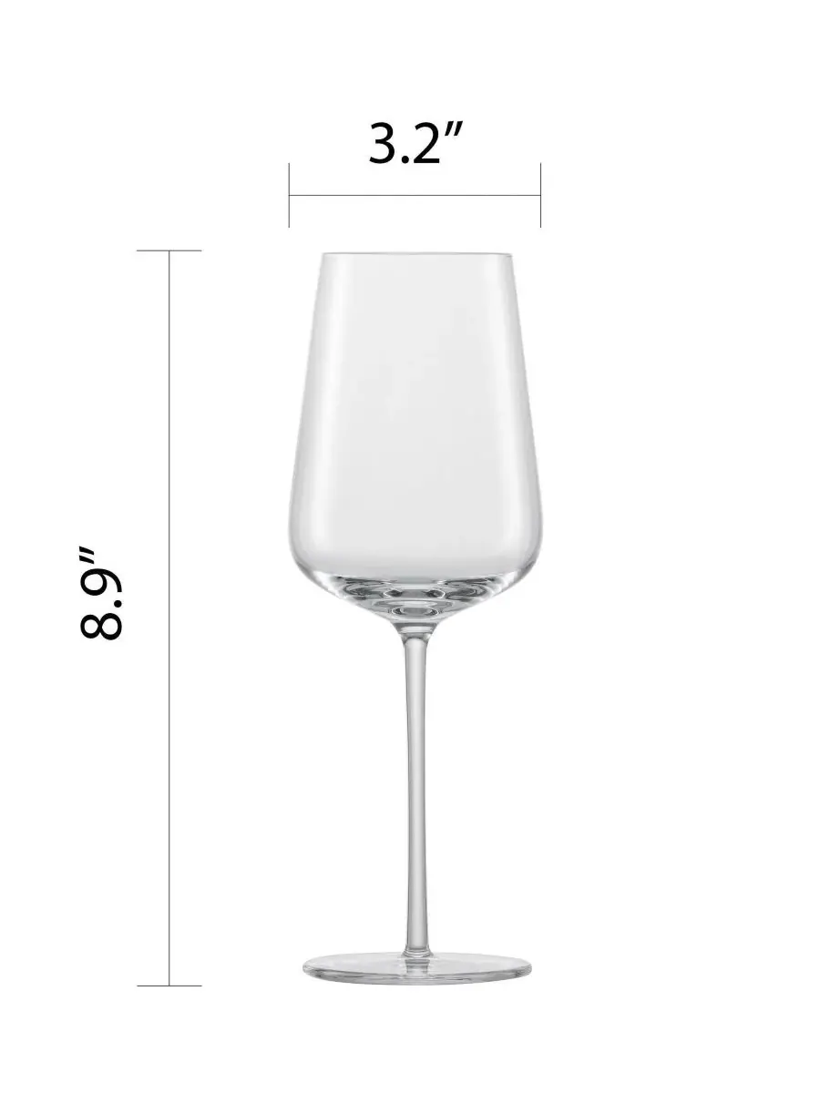 Набор из 4 бокалов для вина Вервино Совиньон Блан Zwiesel Glas — изображение 5 из 10, прозрачный