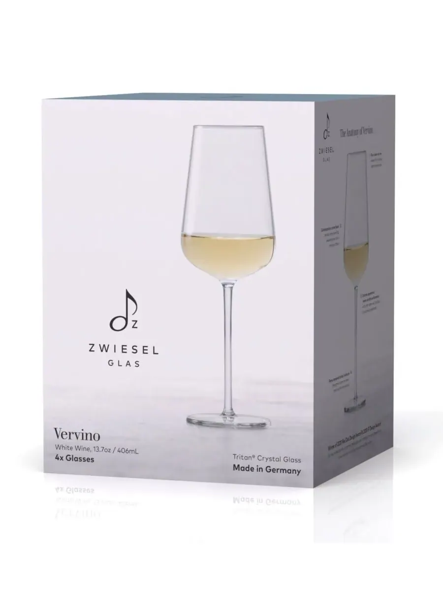 Набор из 4 бокалов для вина Вервино Совиньон Блан Zwiesel Glas — изображение 7 из 10, прозрачный