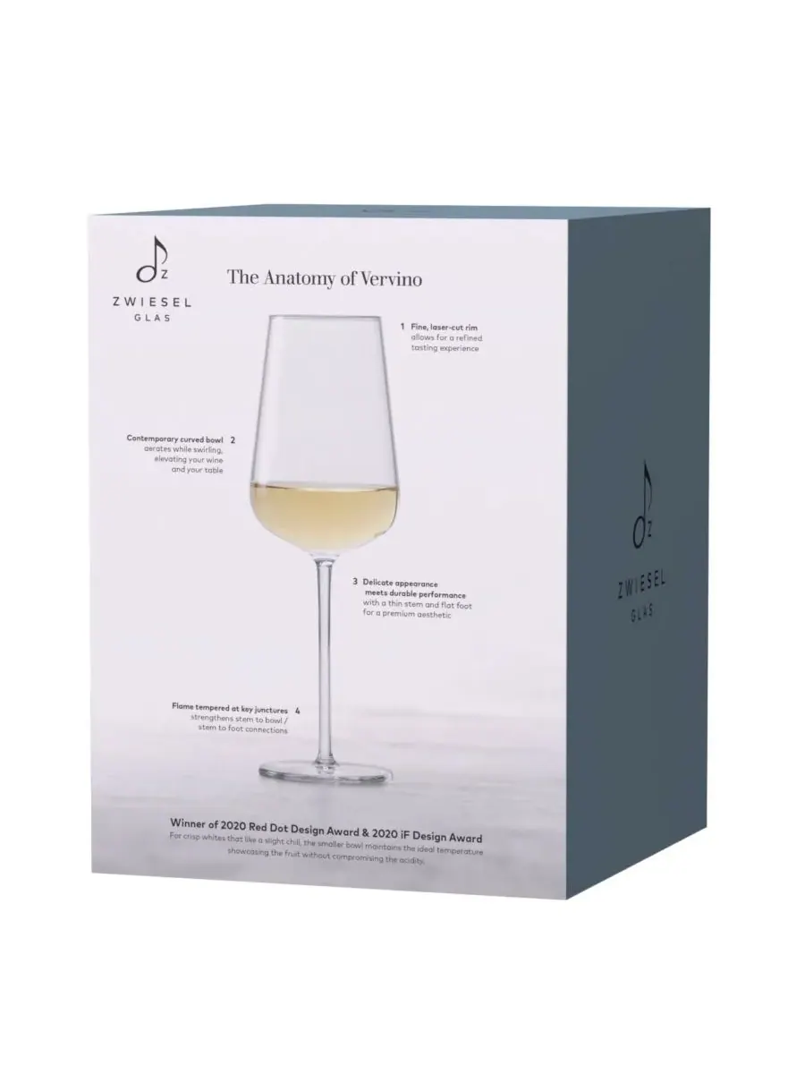 Набор из 4 бокалов для вина Вервино Совиньон Блан Zwiesel Glas — изображение 9 из 10, прозрачный