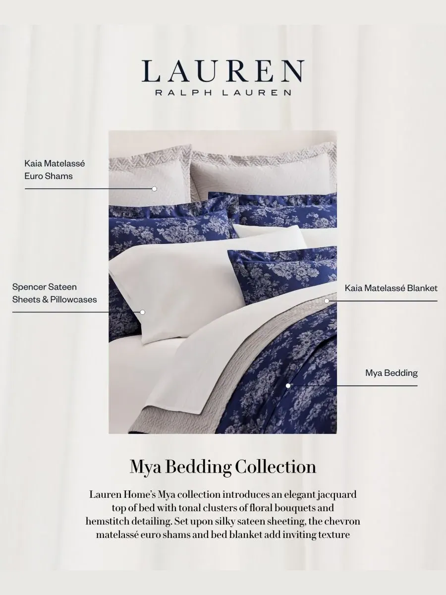 Пододеяльник Mya, размер Full/Queen Lauren Ralph Lauren — изображение 4 из 6, темно-синий