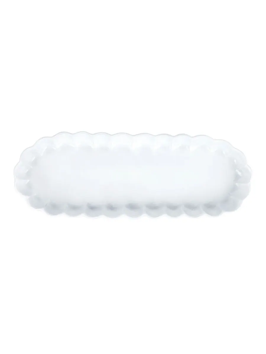Овальный поднос Incanto Ruffle VIETRI — изображение 1 из 4, белый