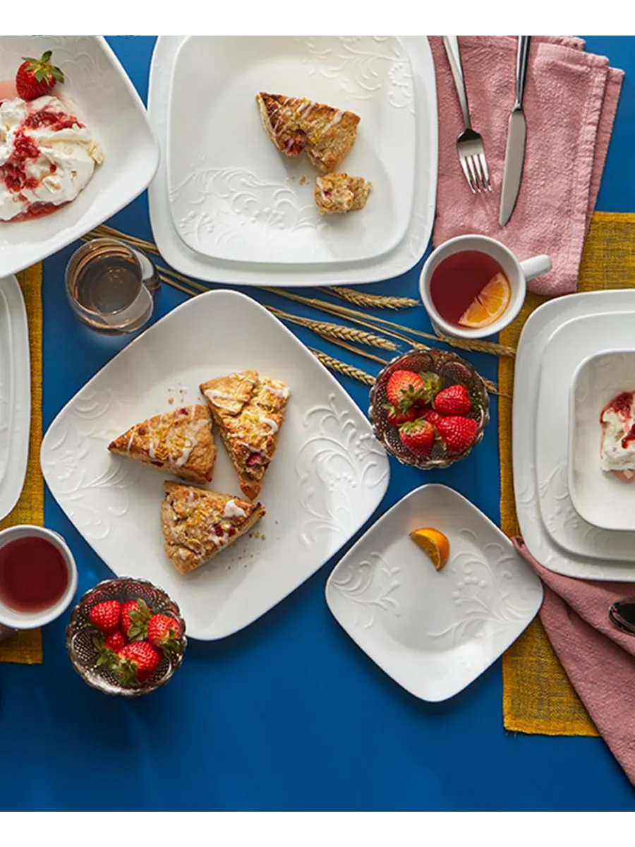 Набор посуды Cherish Square из 16 предметов, на 4 персоны Corelle — изображение 7 из 7, белый
