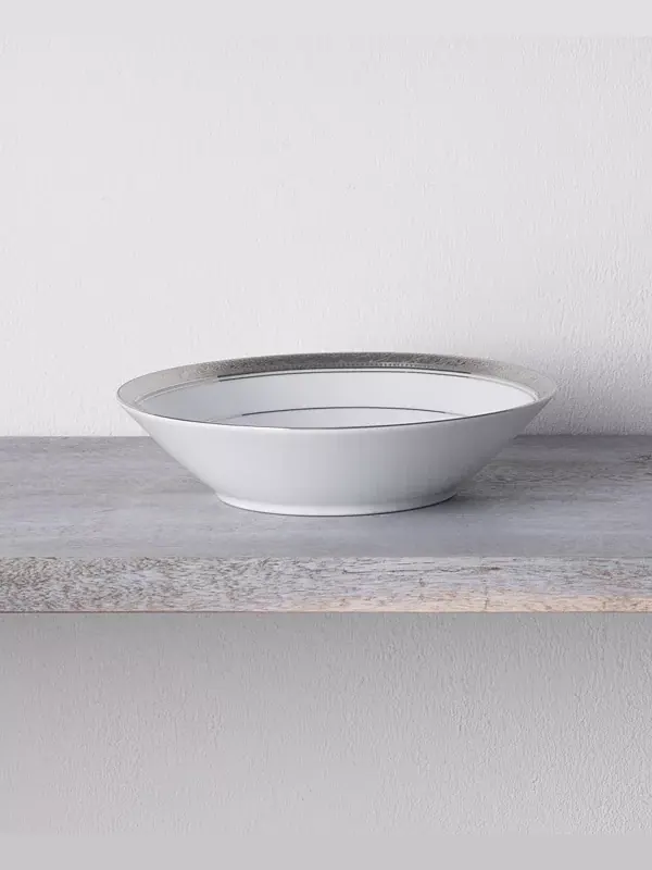 Набор из 4 суповых мисок Crestwood Platinum, сервиз на 4 персоны Noritake — изображение 3 из 4, белый