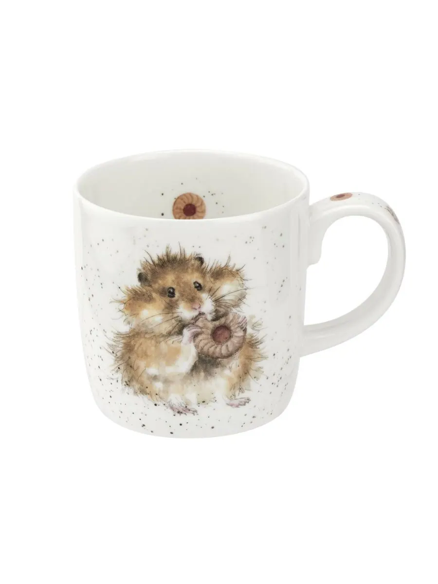 Набор из 4 кружек Royal Worcester "Диета начинается завтра" Wrendale Designs — белый