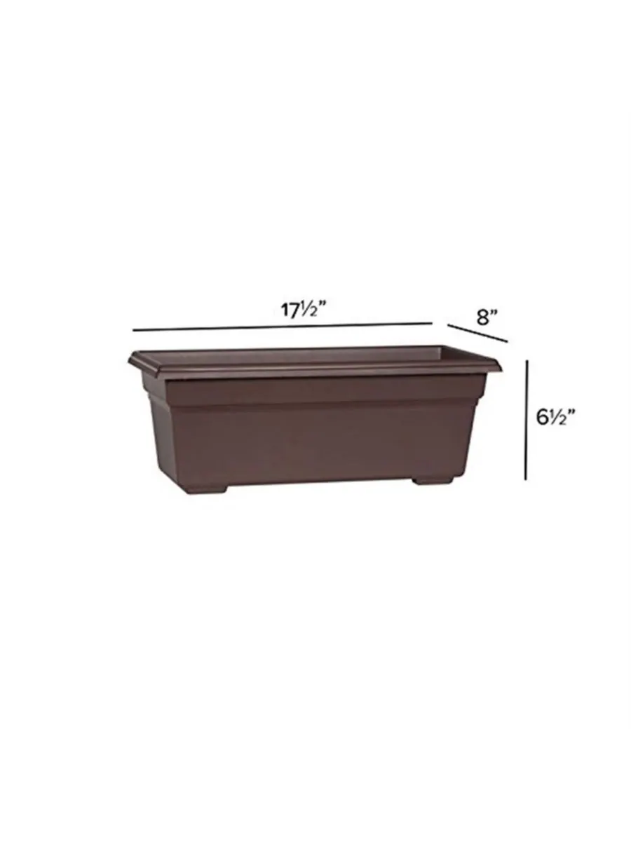 Novelty Кашпо Countryside Flower Box, коричневое, 18 дюймов — изображение 2 из 3, коричневый
