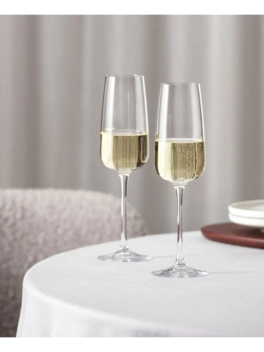 Набор из 4 бокалов для шампанского Afina Flute Villeroy & Boch — изображение 3 из 8, прозрачный