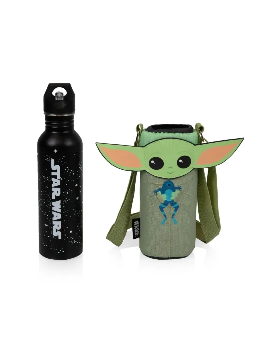 Набор сумок-холодильников для бутылок Star Wars Mandalorian Grogu, 680 г Oniva — изображение 4 из 6, зеленый