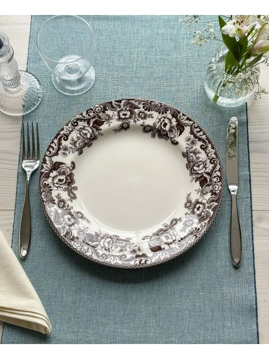 Набор салатных тарелок Delamere, 4 штуки Spode — изображение 4 из 5, коричневый