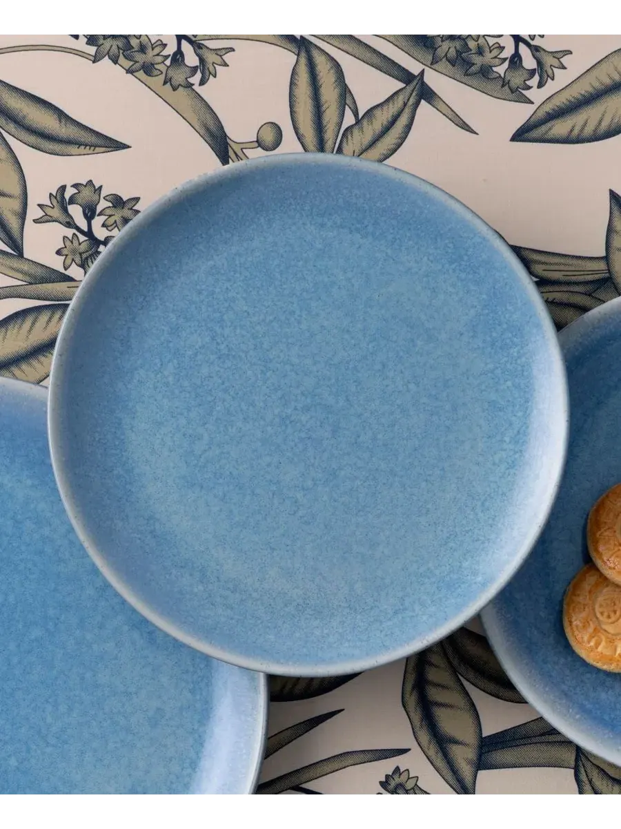 Набор из 4 салатных тарелок Colorwave Kiln Azure Coupe Noritake — изображение 6 из 7, синий