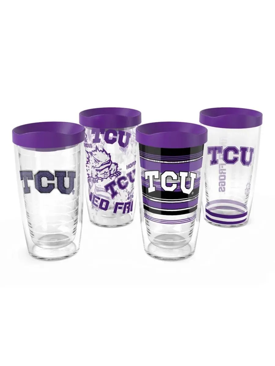 Набор стаканов-термосов 4 шт, 16 унций, с эмблемой TCU Horned Frogs Tervis