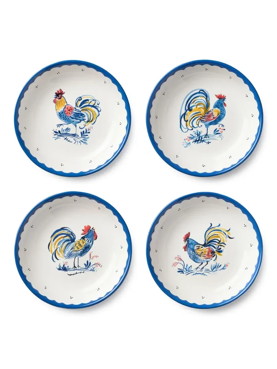 Набор суповых тарелок French Rooster, 4 шт Certified International — изображение 1 из 6, мульти