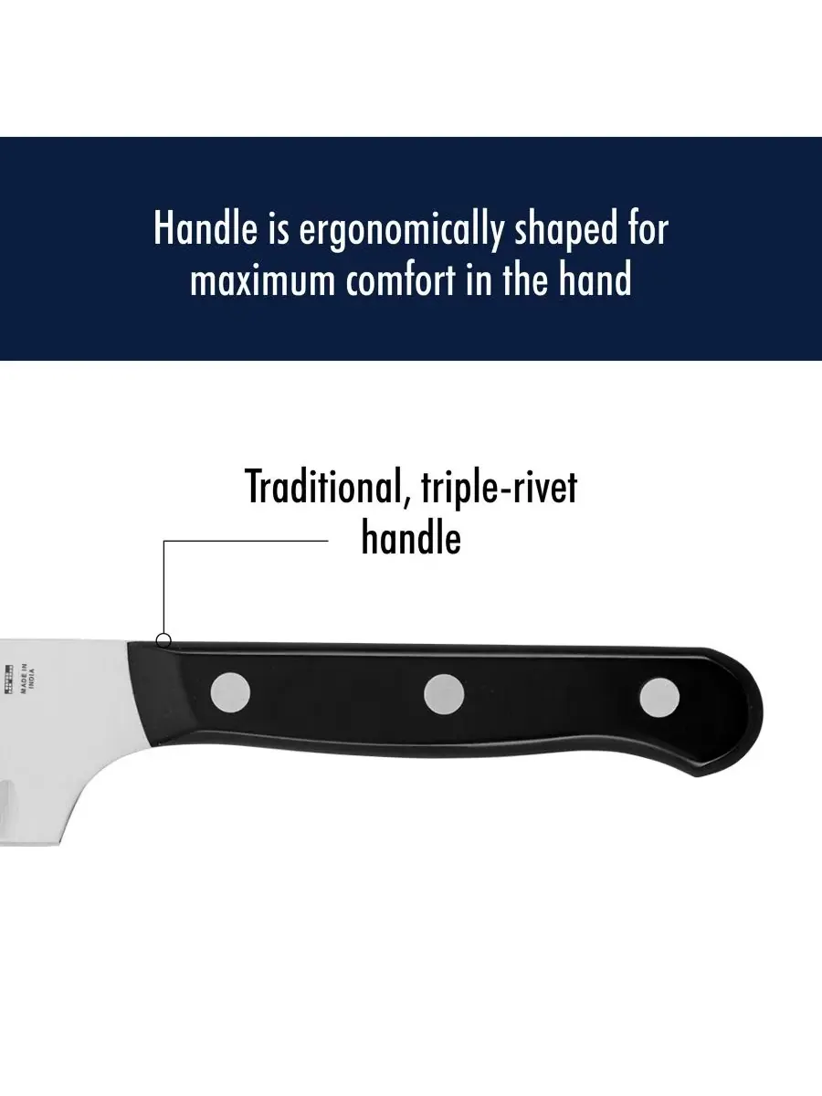 Нож Santoku HENCKELS Solution 13 см с полым лезвием J.A. Henckels — изображение 4 из 5, черный
