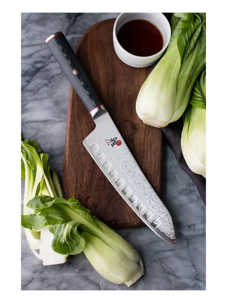 Нож Santoku Kaizen 18 см с качающейся рукояткой Miyabi — изображение 2 из 3, нет цвета