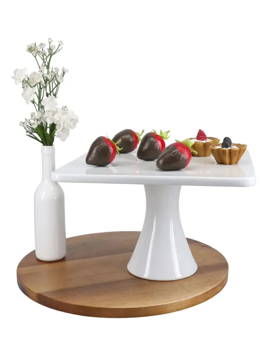 Квадратная подставка для торта Bia Cordon Bleu — изображение 4 из 6, белый