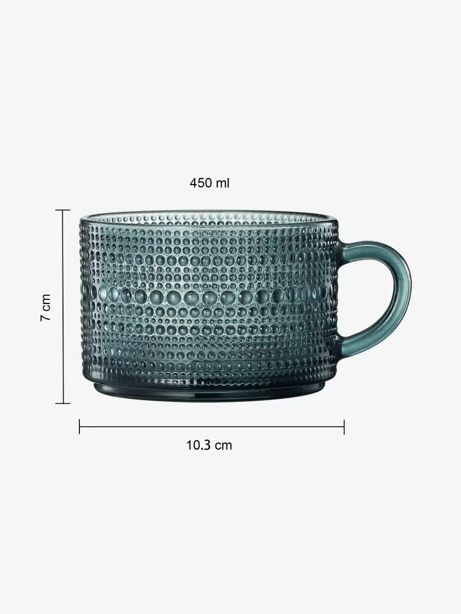 Винтажные стеклянные кофейные кружки — изображение 3 из 5, мульти