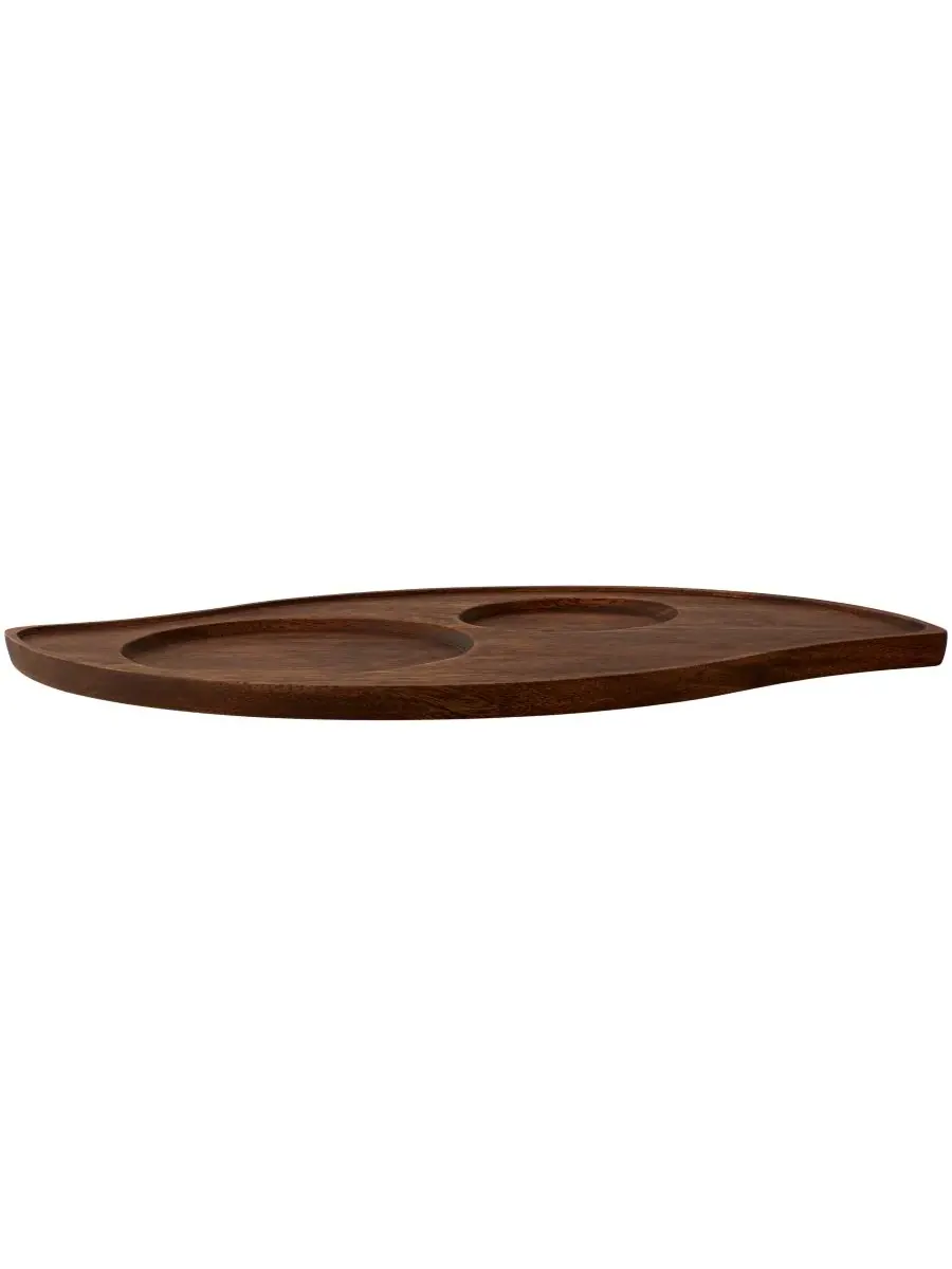 Поднос Noritake Kona Wood Crescent фигурный 43 см — изображение 2 из 10, морилка для дерева