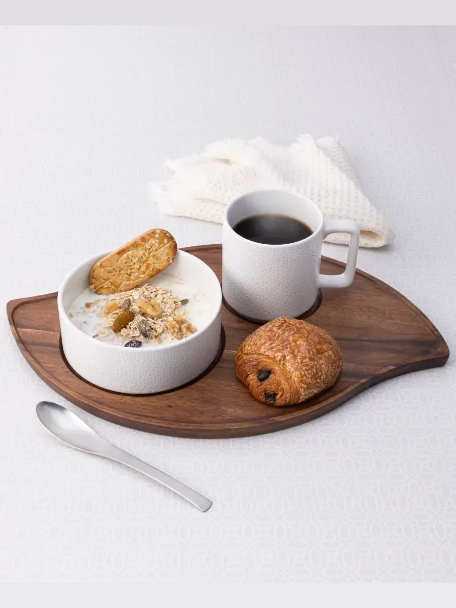 Поднос Noritake Kona Wood Crescent фигурный 43 см — изображение 5 из 10, морилка для дерева