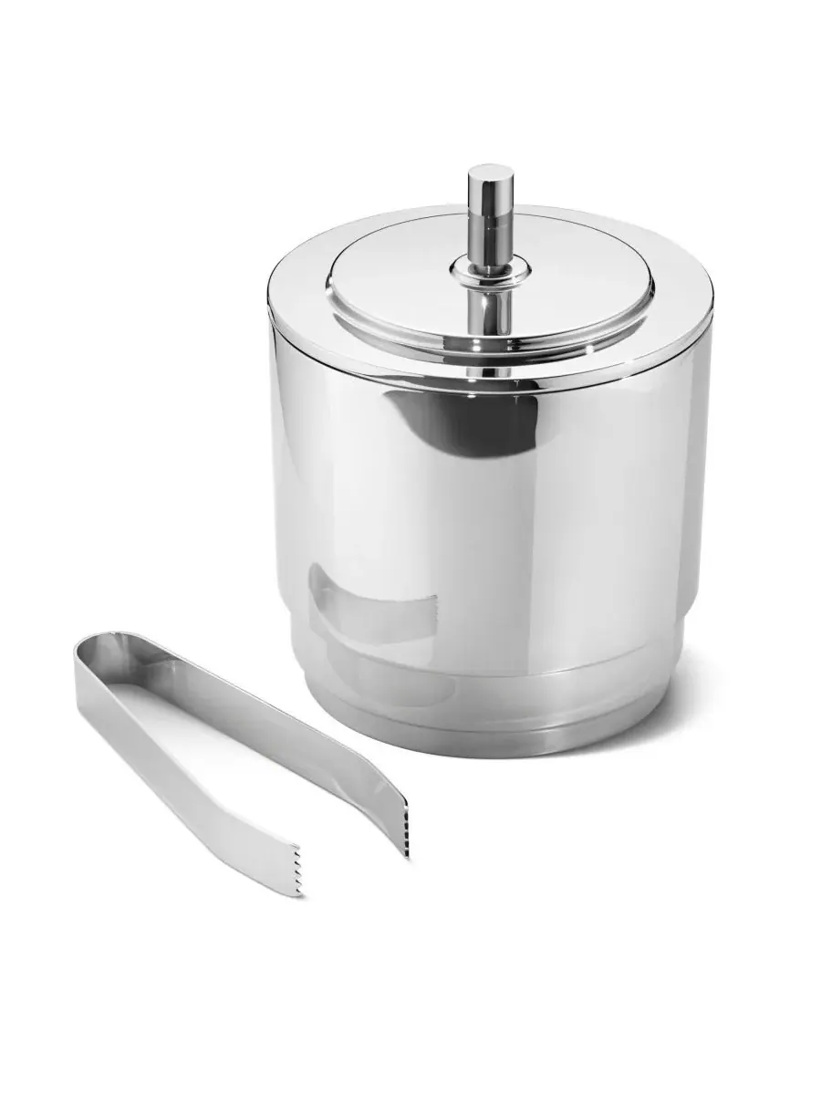 Ведро для льда и щипцы для льда «Манхэттен» Georg Jensen — изображение 1 из 2, серебряный
