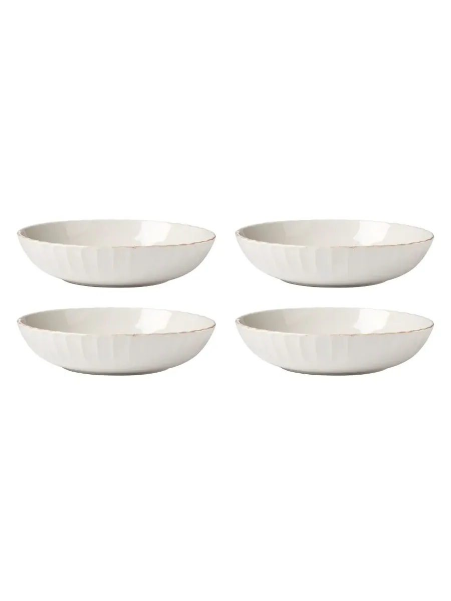 Набор из 4 тарелок для пасты French Perle Scallop Lenox