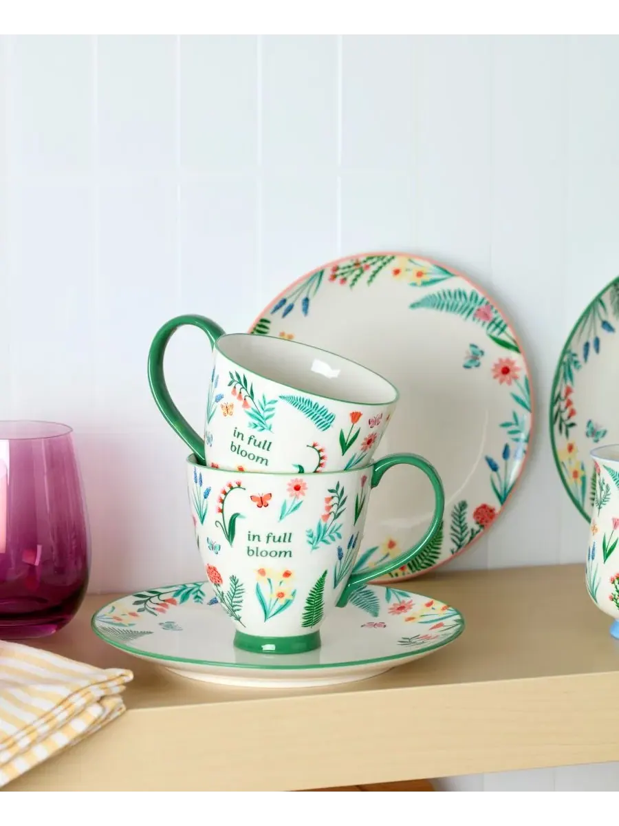 Коллекция посуды First Blooms Oneida — изображение 2 из 4, зеленый